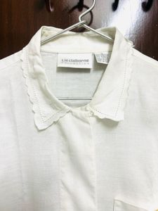 Vintage Style White Blouse
