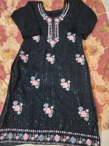 BLACK SEQUINS SUIT (Original Price 2600rs