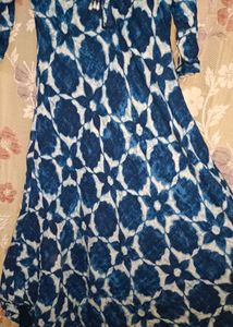 Indigo Print Dress