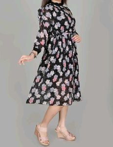 Floral Print Midi Dress