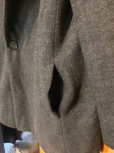 Grey Premium Blazer Style Coat