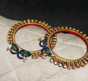Elegant Peacock Design Bangles