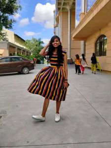 Striped Midi Dress
