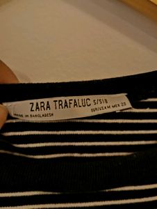 Zara Striped Cropped Tee