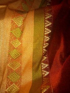 Traditional gold Benarashi Saree - New in Package