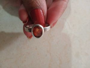 gomutra Gemstone pure silver kdm marked  Ring