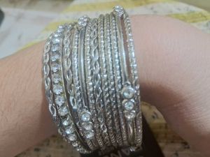 Silver Bangle Set