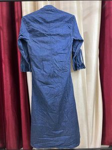 Denim Button-Down Dress