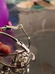 Diamond Stud Jhumki In Hoops