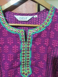 Biba Multicolored Anarkali Suit Set