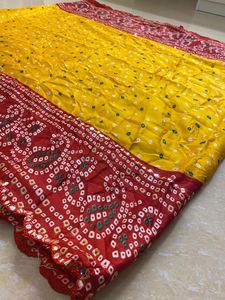 💥Bandhani Saree💥( Totally new crushed type )