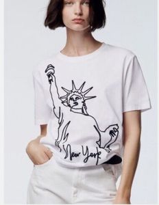 Zara Empire State T Shirt Size m