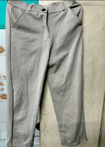 Beige Formal Pants