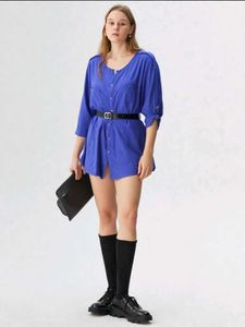 Blue Shirt Dress