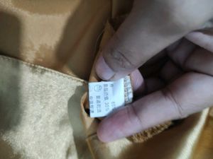 Golden Satin Party Dress
