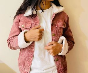 Corduroy Jacket with Sherpa Collar