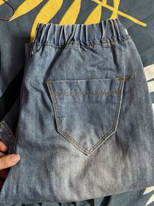 Distressed Stripe Jeans