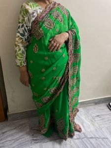 Green Saree
