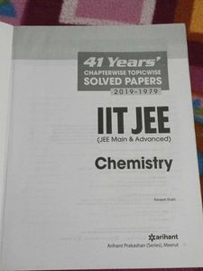 IIT JEE Chemistry Solved Papers