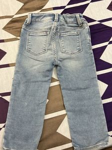 Toddler Light Wash Elastic Waist Jeans