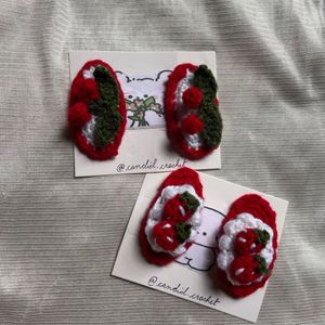 Crochet Cherry🍒/ strawberry🍓clip