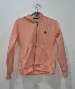 Adidas Peach Zip-Up Hoodie