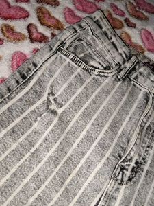 Striped Gray Jeans