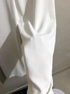White Wide Leg Trousers
