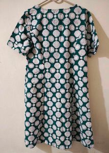 FabIndia Green Floral Dress