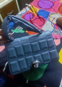 Chic Blue Handbag