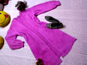 Pink Fuzzy Cardigan