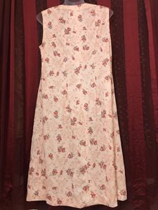 Pink Printed Midi Dress