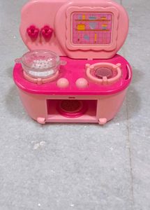 Pink Pretend Play Kitchen Set