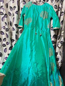 Elegant Green Anarkali Kurta