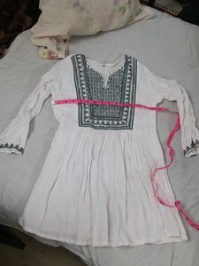 White Short Kurti