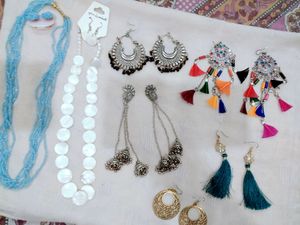 Earings, neckless