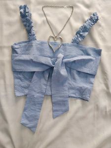 Cute Bow Pintresty Crop Top🎀
