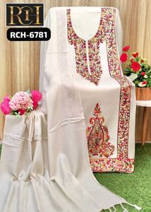 New Standard Wollen Kashmiri Dress full Embroidery