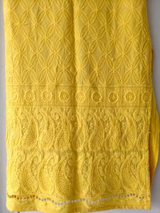 Mustard Yellow Straight Kurti
