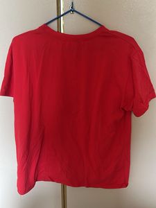 Red Embellished T-Shirt