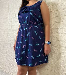 Blue Firefly Printed Dress
