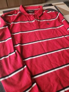 Striped Red Polo Shirt