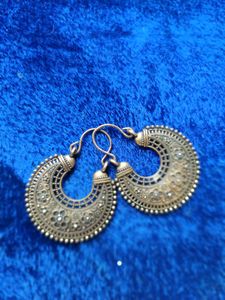 4 Pair Antique ear rings | Hyderabad Pearl &amp; stone
