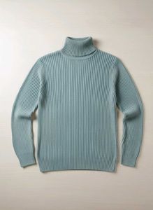 Stylish Teal Turtleneck Sweater