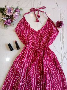 🆕 Viral Halter Neck Corset Short Kurta😍✨