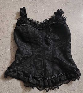 Black gothic Lolita Lace Corset Top