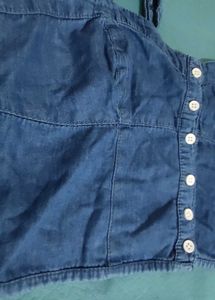 Denim Textured Tank Top