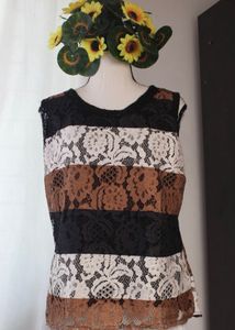 Sequin Neck Lace Top