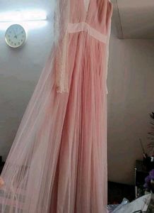Elegant Pink Ethnic Gown