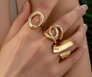 Gold Plated Set of 3 Stackable Finger Rings🎀🎀